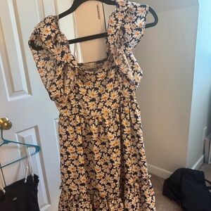 navy daisy mini dress- altar'd state!!